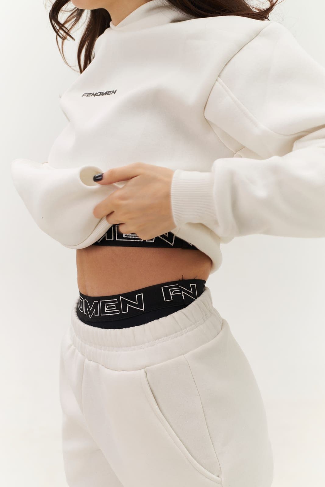 Hoodie White Oversize