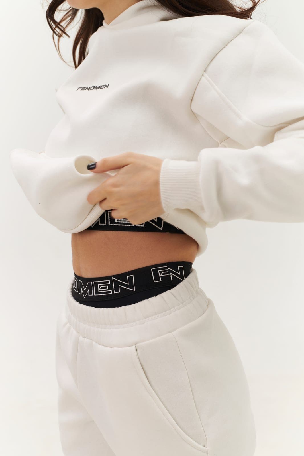 Hoodie White Oversize